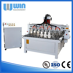 Technical details of HM1530-8 multi-head cnc router with 8 spindles